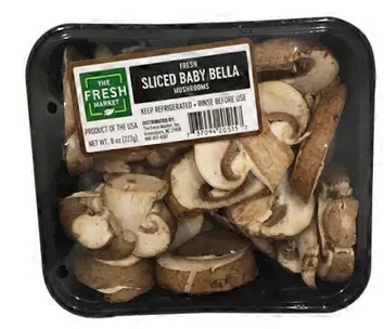 Fresh Sliced Baby Bella Mushrooms