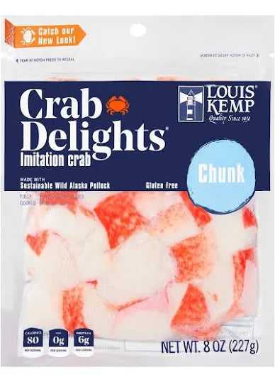 Louis Kemp Crab Delights Imitation Crab Chunk Style