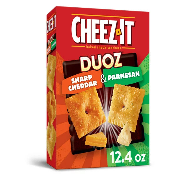 Cheez-It DUOZ Cheese Crackers, Cheddar and Parmesan