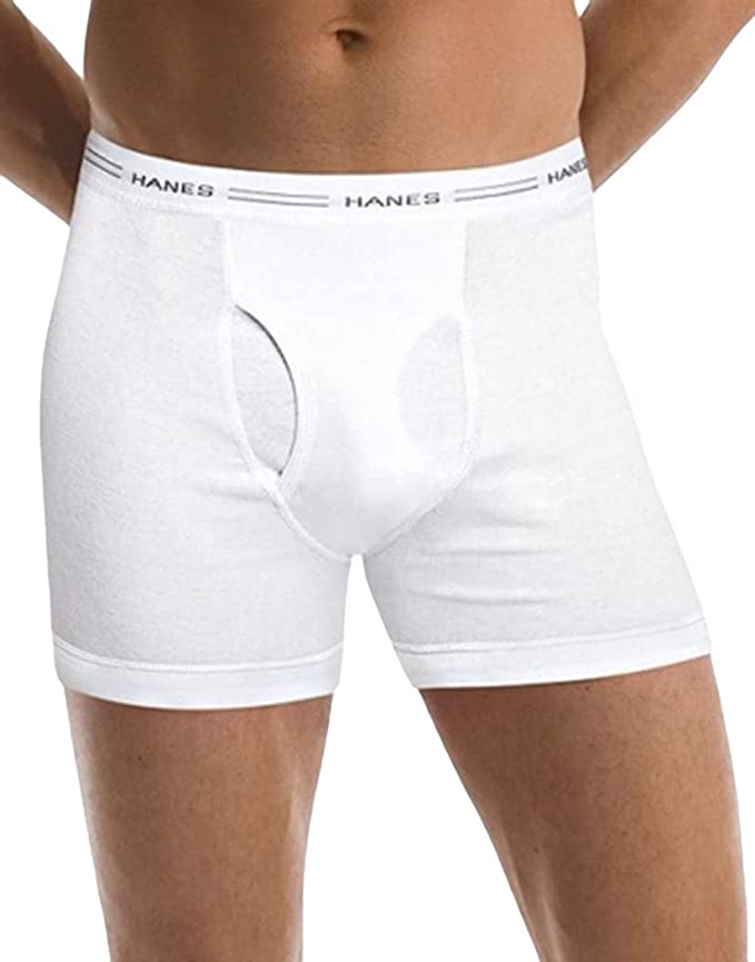 Hanes Red Label Men's Hanes Boxer Brief White