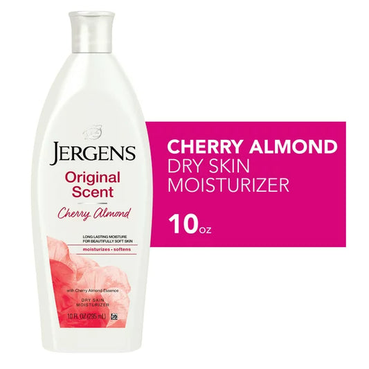 Jergens Original Scent Moisturizing Body Lotion, with Cherry Almond Essence