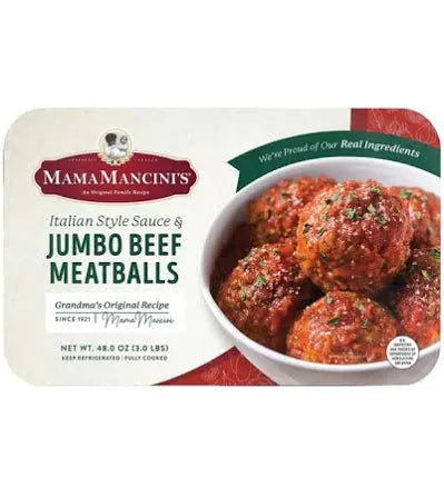 MAMA MANCINI'S Jumbo Beef Meatballs with Italian Style Sauce