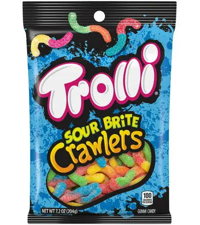 Trolli Sour Brite Crawlers, Sour Gummy Worms