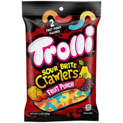 Trolli Fruit Punch Sour Brite Crawlers Candy