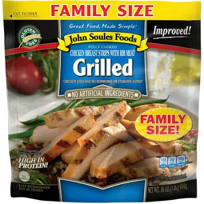 John Soules Foods Fresh Grilled Chicken Breast Strips